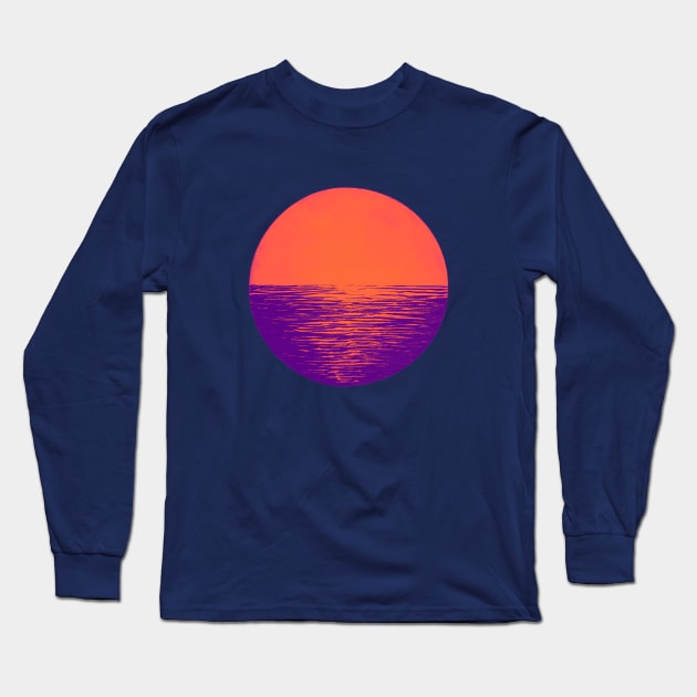 Neon Waves Long Sleeve T-Shirt by bridgetrolljess